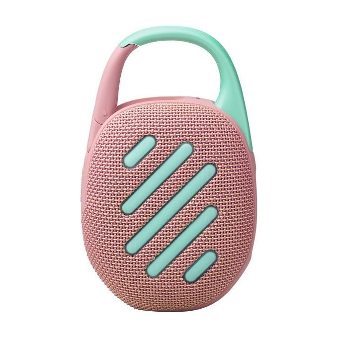 JBL JBLCLIP5PINK Clip 5 Cassa Bluetooth Portatile 7W IP67 Moschettone Integrato 12h Autonomia colore Rosa