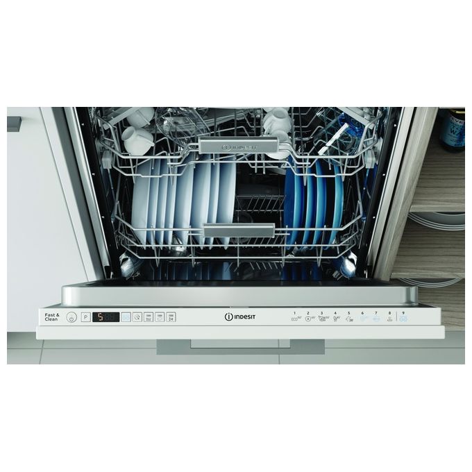 Indesit I3ID741O Lavastoviglie Incasso a Scomparsa Totale 14 coperti Classe C 9 Programmi 41 dB Aquastop (82x59.8x55.5 cm) colore Bianco
