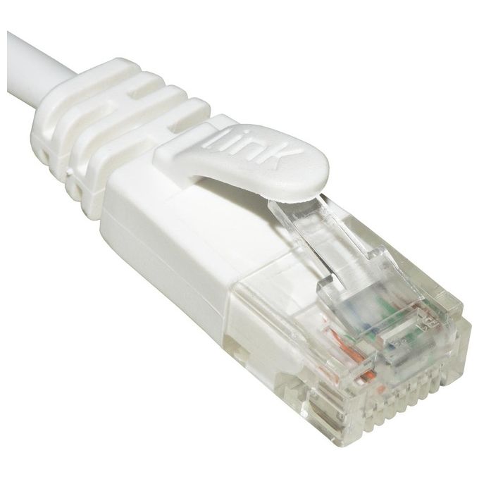 LINK cavo rete categoria 6 non schermato utp colore Bianco halogenfree mt 3 slim