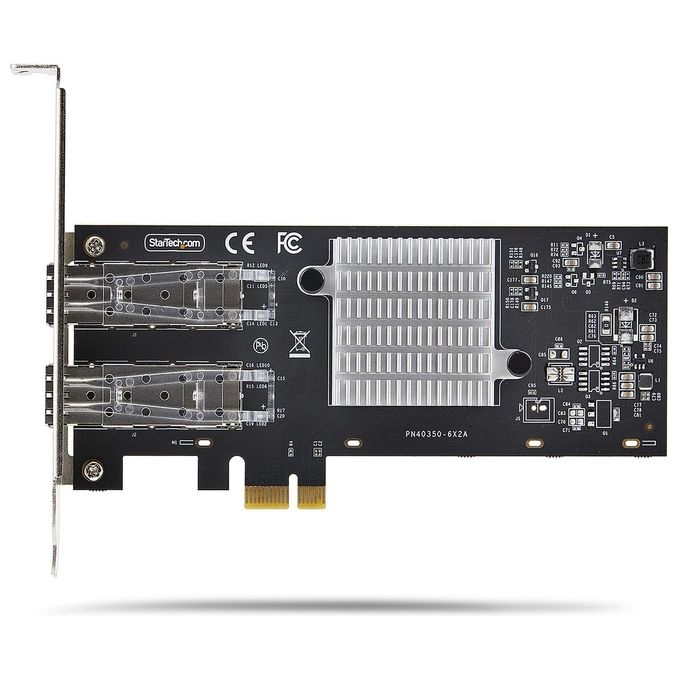 StarTech.com P021GI-NETWORK-CARD Scheda di Rete SFP GbE a 2 Porte Controller Intel I210-IS 1000 Mbit-s PCI Express 2.1 x1 colore Nero