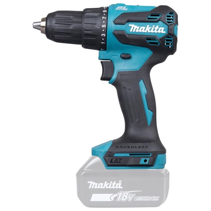 Makita DHP490Z Trapano avvitatore a percussione Brushless 18 V 65 Nm 0 - 500 - 1900 min-1 20 posizioni colore Nero