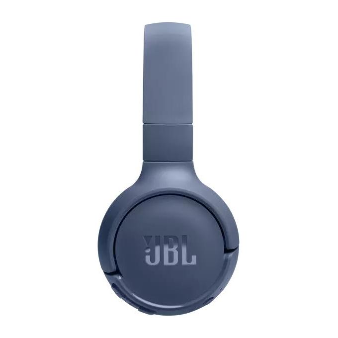 JBL JBLT520BTBLUEU Tune 520BT Cuffie On-Ear Wireless Bluetooth 5.3 Pieghevoli Microfono Multipoint 57h autonomia colore Blu