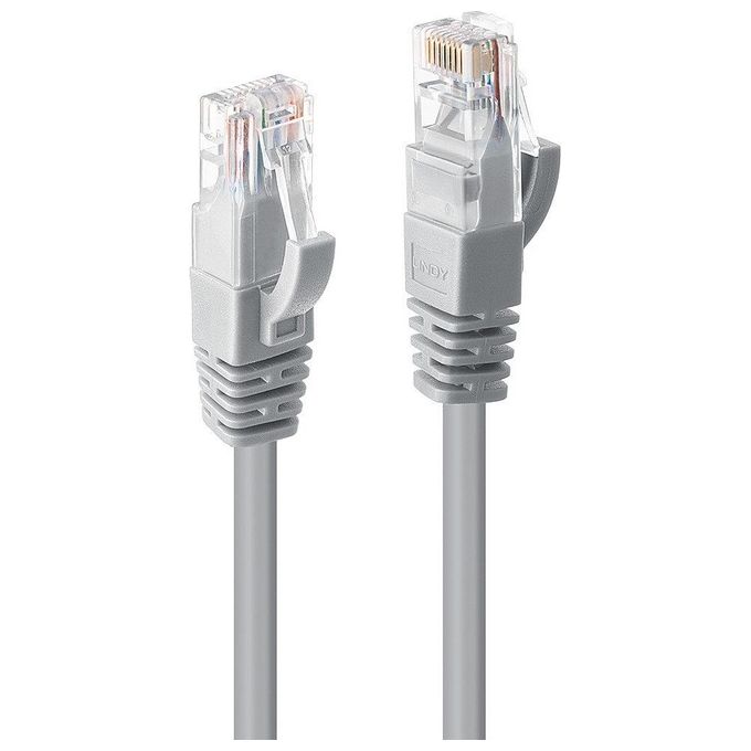 Lindy Cavo di Rete Cat.6 U-Utp 5mt Grigio