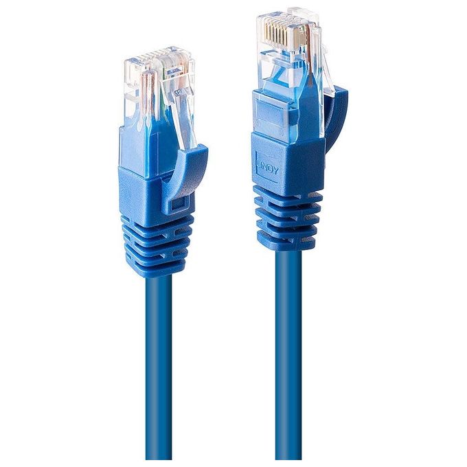 Lindy Cavo di Rete Cat.6 U-Utp Blu 1mt