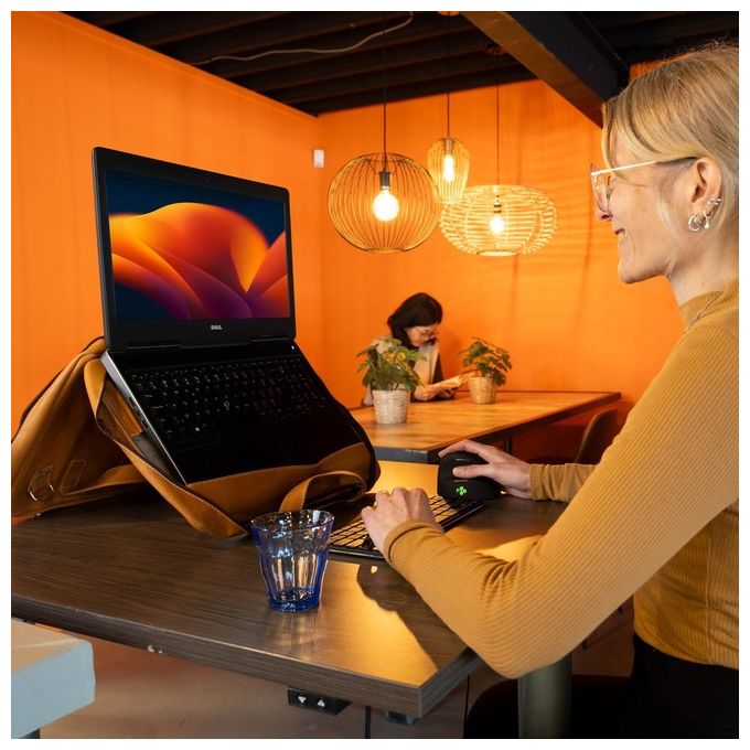 R-Go Tools RGOAVLAPBR Borsa per Laptop Ergonomica con Supporto Integrato Regolabile in Altezza 39,6 cm (15.6'') 2 Scomparti Pelle Pieno Fiore Colore Marrone