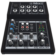 Mackie MIX5 Mix Mixer Analogico Compatto 5 Canali EQ 2 Bande Phantom 48V Uscita Cuffie colore Nero