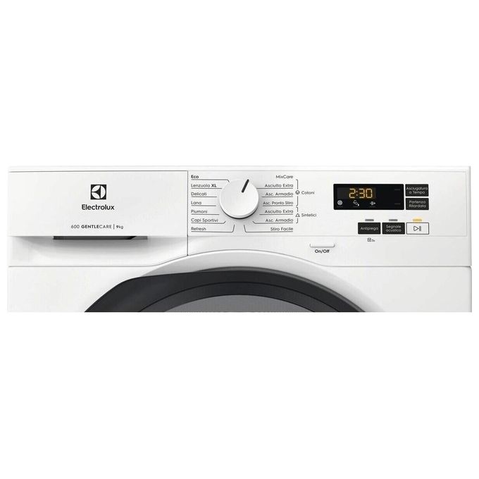Electrolux EW6H19G 600 GentleCare Asciugatrice Pompa di Calore 9 Kg Classe A+++ SensiCare 64 dB (85x60x64 cm) colore Bianco