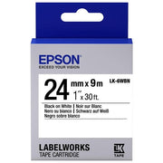 Epson Nastro Lk6wbn std nero Bianco 24x9
