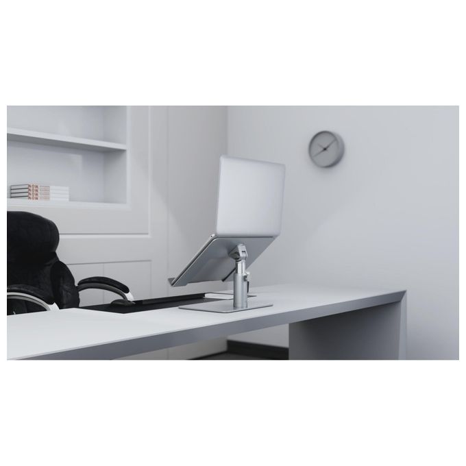Kensington K50424WW Supporto Universale per Laptop Altezza Regolabile 151-200 mm Inclinazione 0-45° Materiale Acciaio Alluminio Silicone colore Argento