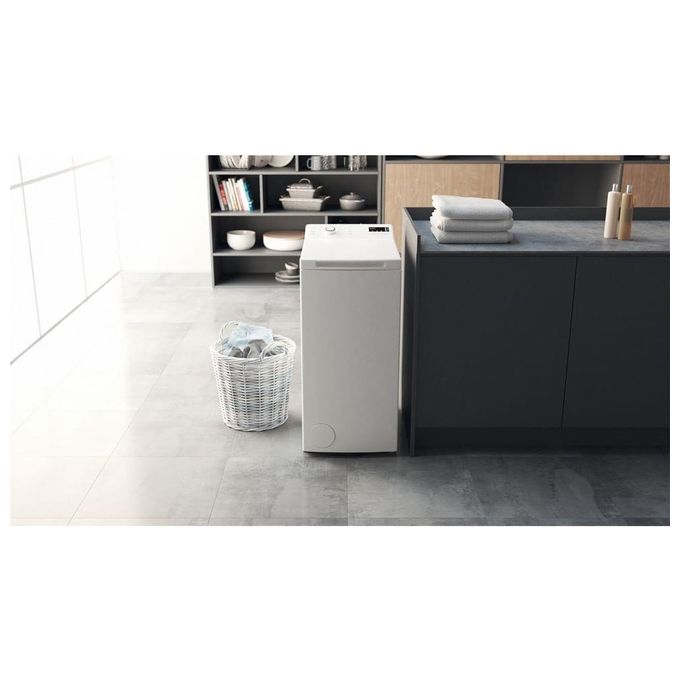 HOTPOINT WMTF 624 U Lavatrice Carica dall'Alto Slim Anti Macchia Classe energetica C Capacita' di carico 6Kg Centrifuga 1200 Giri Cestello extra-spazioso Soft Opening Anti Allergy