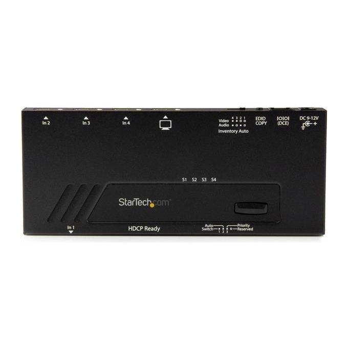 Startech - Audio Video Switch Video Automatico hdmi a 4 Porte 4k con fast Swithcing