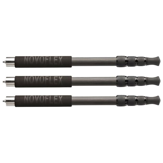 Novoflex QLEG C2840 SET3 Gambe per Treppiedi in Fibra di Carbonio 4 Segmenti Altezza Max 158 cm colore Nero