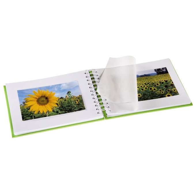 Hama Fine Art Album Fotografico e Portalistino a Spirale  Kiwi 24x17cm 50 Pagine Bianche