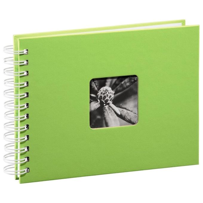 Hama Fine Art Album Fotografico e Portalistino a Spirale  Kiwi 24x17cm 50 Pagine Bianche