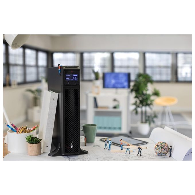 APC Smart-UPS SRT - SRT3000XLI - Gruppi di continuita' (UPS) 3000VA - (8) IEC C13, (2) IEC C19, Console di controllo e stato LCD multifunzione