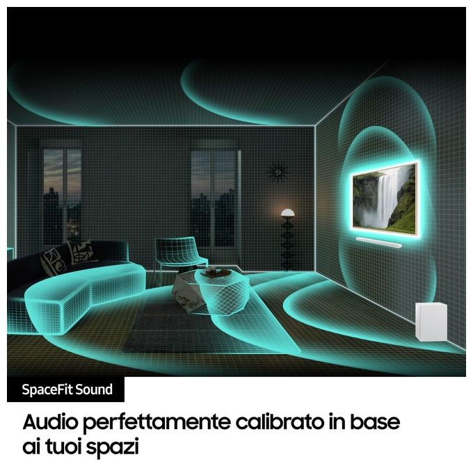 Samsung HW-S701D-ZF Serie S Soundbar 3.1 Canali Ultra Slim Dolby Atmos Wireless Q-Symphony 250W colore Bianco