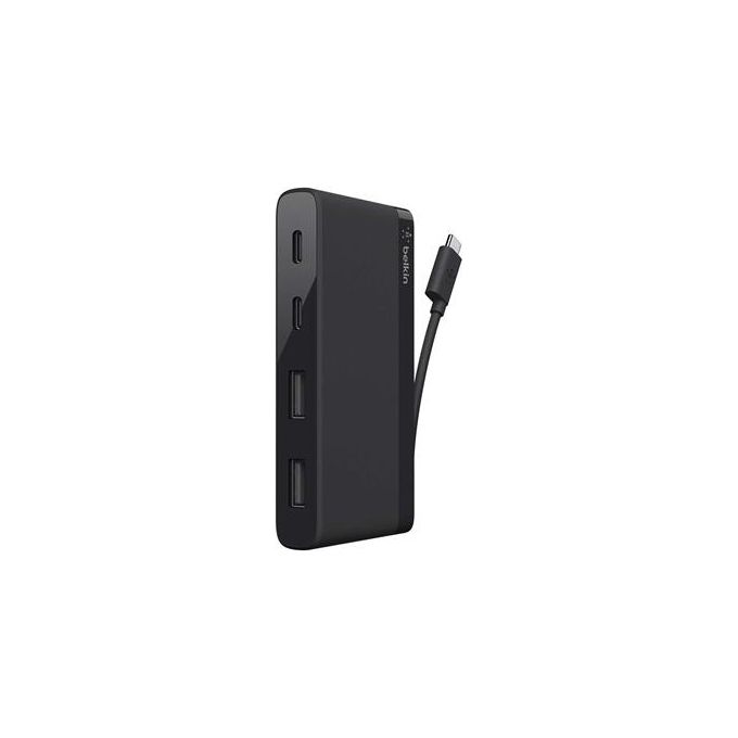 Belkin F4U090BTBLK Hub USB-C 3.0 4 Porte 2 USB-A 2 USB-C Velocita' 5 Gbps colore Nero