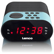 Lenco Radiosveglia Nero-Blu