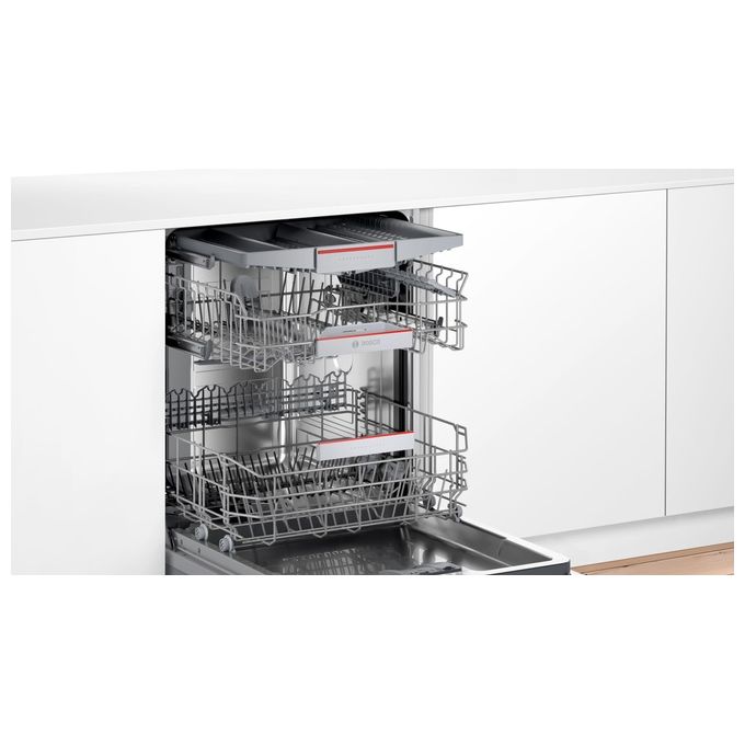 Bosch SMV4ECX21E Serie 4 Lavastoviglie Incasso Scomparsa Totale 14 coperti Classe B 42 dB EfficientDry Home Connect (82x60x55 cm) colore Inox
