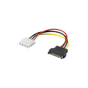 Wentronic Cavo Alimentazione Interno Sata Maschio Molex 4 Poli Femmina 15cm