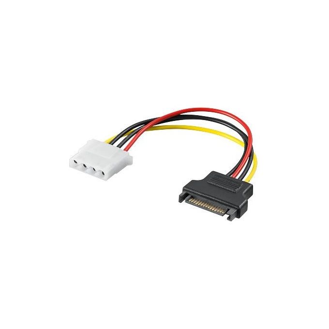 Wentronic Cavo Alimentazione Interno Sata Maschio Molex 4 Poli Femmina 15cm