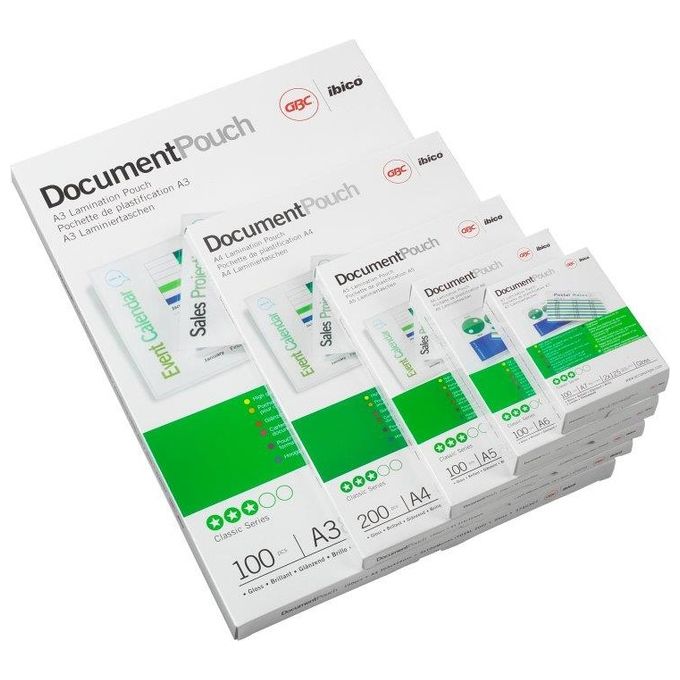 Gbc Pouches Per Plastificatrici 2x250 Micron 65x95 Mm (conf.100)