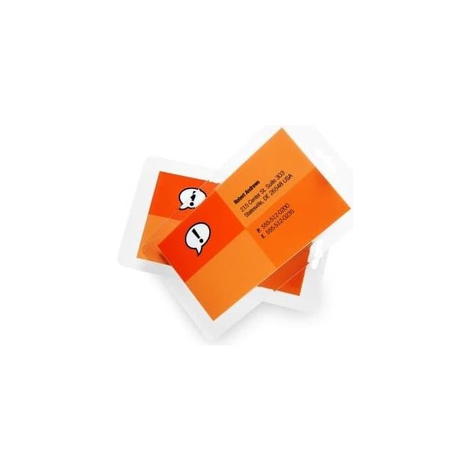 Gbc Pouches Luggage Card Con Asola 2x125 Micron 64x108 Mm (conf.100)