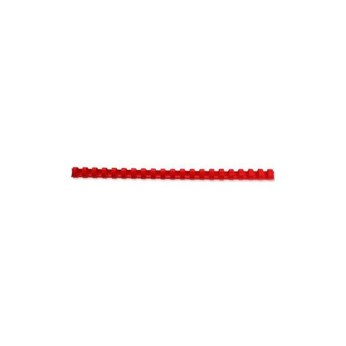 Gbc Cf100 Dorsi Plastici 12mm Rosso