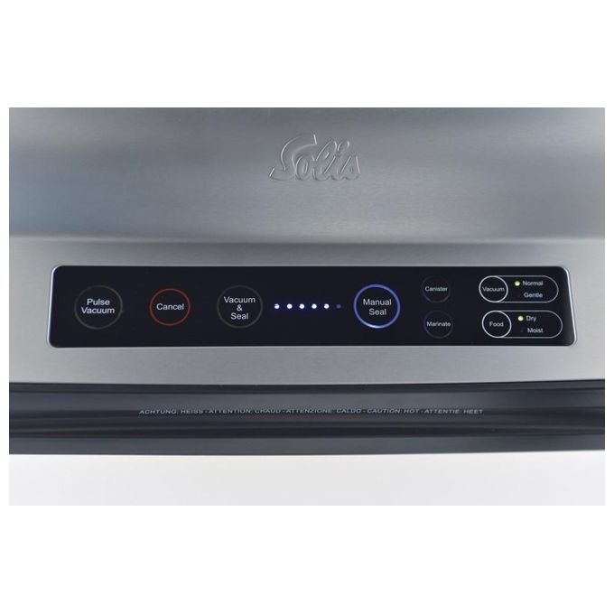 Solis 922.20 TYP 575 VAC PRESTIGE 575 Apparecchio per Confezionamento Sottovuoto 120 W -0.7 bar 12 l-min Touch Screen colore Acciaio Nero