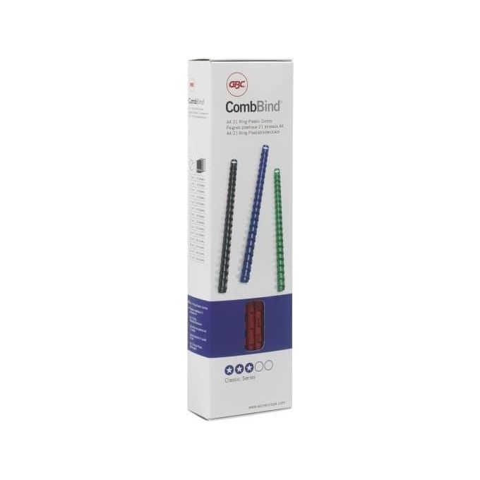Gbc Cf100 Dorsi Plastici 8mm Bianco