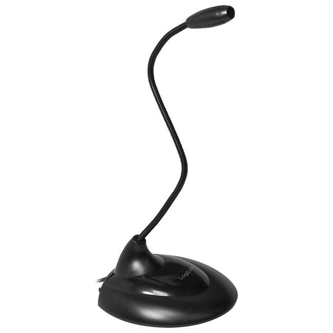 LogiLink Microfono Multimedia con Base da Tavolo per Pc