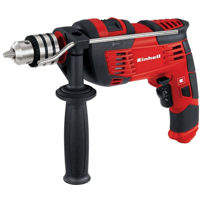 Einhell TC-ID 1000 E Trapano a Percussione 1010 W 3000 rpm Foratura Legno 32 mm Calcestruzzo 16 mm colore Nero Rosso
