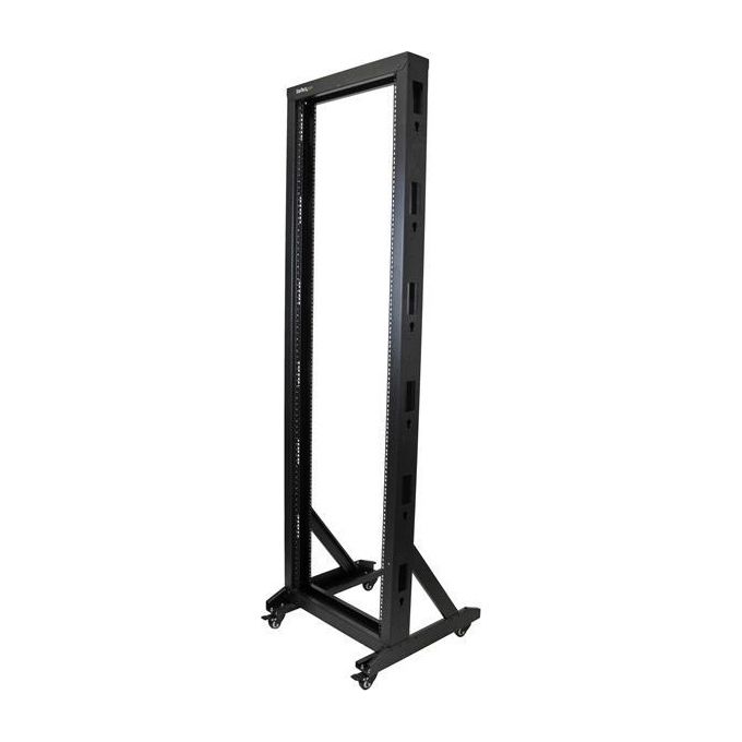 Startech.com Armadio Server Rack con 2 staffe a Telaio Aperto 42U con ruote orientabili