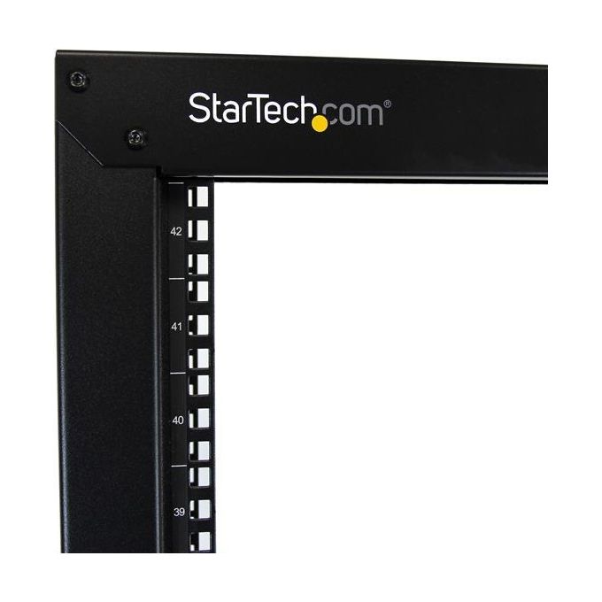 Startech.com Armadio Server Rack con 2 staffe a Telaio Aperto 42U con ruote orientabili