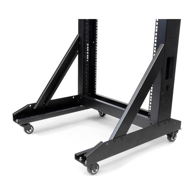 Startech.com Armadio Server Rack con 2 staffe a Telaio Aperto 42U con ruote orientabili