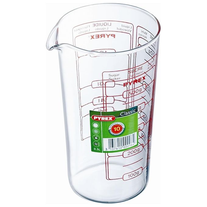 Pyrex Backer Misura Graduata 0,5Lt