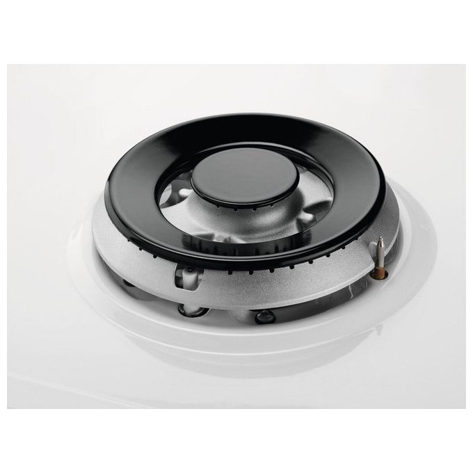 Electrolux EGS 6414 W Piano Cottura a Gas 4 Fuochi Bruciatore Tripla Corona Comandi Laterali 60 cm Bianco