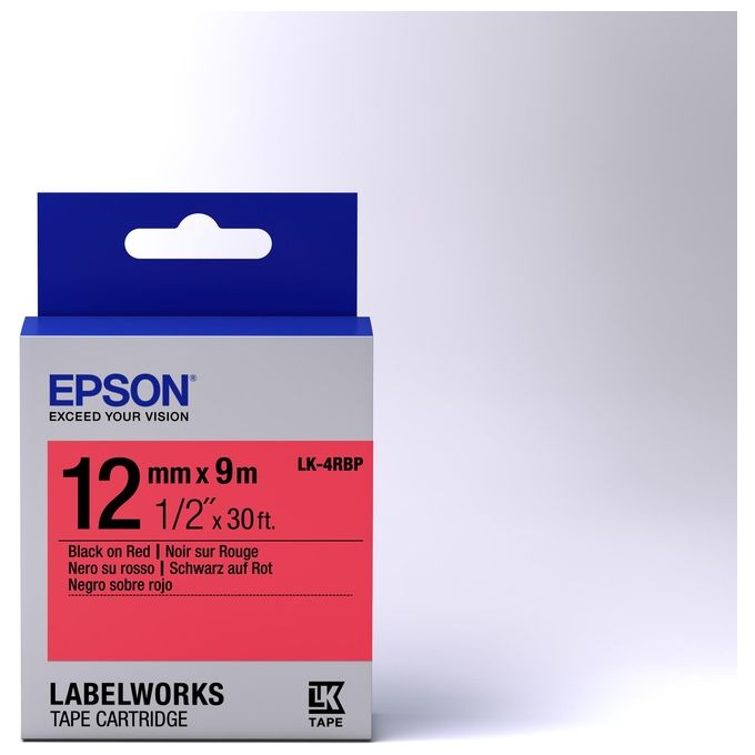 Epson Nastro Lk4rbp Pastel nero Ross12x9