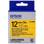 Epson Nastro Lk4ybw Strng nero Giall12x9