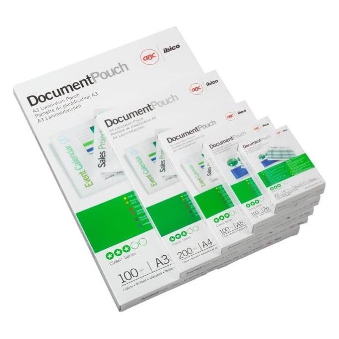 Gbc Pouches Per Plastificatrici 2x250 Micron 54x86 Mm (conf.100)