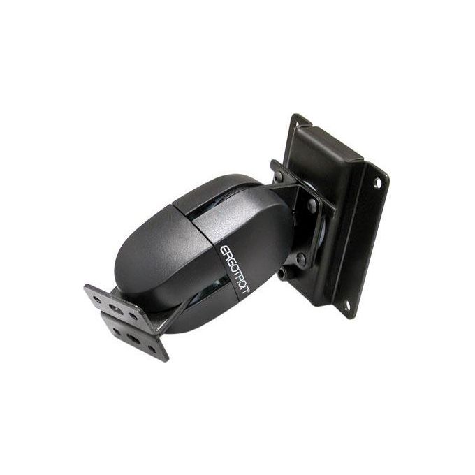 Ergotron Serie 100 montaggio diretto a parete snodo doppio (nero - grigio) per LCD inf. ai 22,9''