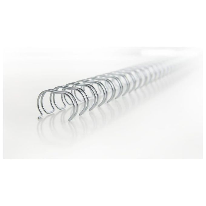 Gbc Confezione 100 Dorsi Metallici 6 3mm Argen