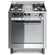 Lofra M75GV Cucina a Gas Libera installazione 4 fuochi Acciaio inossidabile Forno a gas e ventilato capacitÃ  57 lt