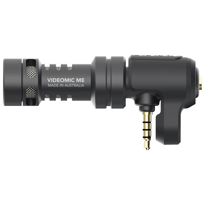 Rode VIDEOMICME Microfono Direzionale Compatto per Smartphone, Nero-Antracite