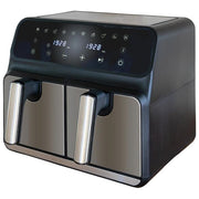 Unold 58685 Friggitrice ad aria Doppia Camera Twin Zone 8 L 1700 W 10 Programmi Display LED colore Nero Grigio