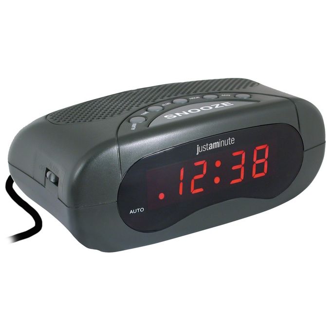 Lowell Justaminute Sveglia Led Snooze Nero