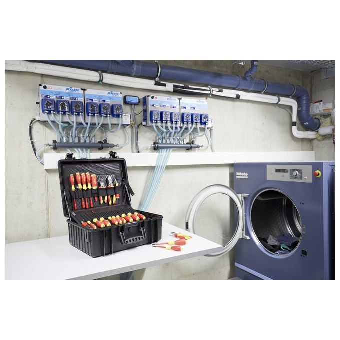Wiha 40523 Competence XL Kit Strumenti 83 Pezzi con Pinze e Cacciaviti Colore Nero Metallico Rosso Giallo