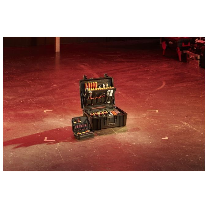 Wiha 40523 Competence XL Kit Strumenti 83 Pezzi con Pinze e Cacciaviti Colore Nero Metallico Rosso Giallo