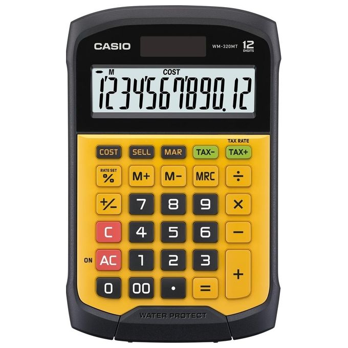 Casio Calcolatrice Resistente Acqua e Polvere