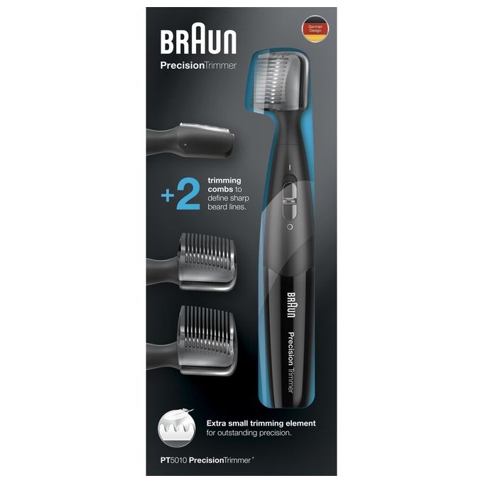 Braun PT5010 Rifinitore Barba a Batteria Lavabile 5-8 Millimetri